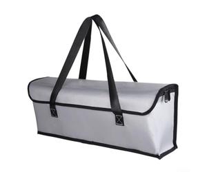 Vasiumic E-For - Borsa a prova di fuoco per batteria elettrica da 36 V 48 V, con maniglia, materiale impermeabile e foglio di alluminio, 465 x 95 x 175 mm