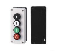 Vasiumic Interruttore a pulsante Ip65, scatola di controllo da 22 mm, stazione di arresto e avviamento, contenitore elettrico a tenuta stagna in ABS con M20 Knockout Construction Workshop (C)