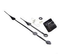 Vasiumic Kit di ricambio per orologio al quarzo silenzioso ad alta coppia con lancette delle ore da 200 mm e 230 mm, lancette dei minuti per orologio da parete da 50-60 cm, riparazione fai da te (nero
