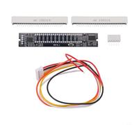 Vasiumic Kit fai da te doppio con indicatore LED a spettro audio stereo a 12 bit, velocità regolabile VU Meter a doppio canale con 7 verdi multicolore 2 arancioni 3 luci rosse, alimentazione 7-12 V