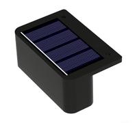 Vasiumic Lampada da parete solare per esterni, decorazione per cortile, balcone, giardino, struttura in ABS impermeabile, bianca o leggera, ad energia solare con controllo intelligente della luce