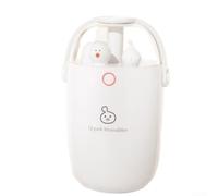 Vasiumic Mini umidificatore alimentato tramite USB, 300 ml, con doppia modalità di nebulizzazione e luce notturna a 7 colori, silenzioso sotto i 36 dB, idratante, portatile, per auto, casa, ufficio