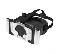 Vasiumic Occhiali 3D per realtà virtuale VR Switch-OLED, archetto regolabile per un uso confortevole, robusto materiale ABS, migliora un'ampia gamma di giochi, per giochi coinvolgenti (bianco)
