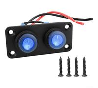 Vasiumic Pannello interruttore LED 12 V 1-6 bande impermeabile IP67 Marine Boat RV Car Button (2)