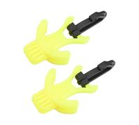 Vasiumic Regolatore per immersioni subacquee, confezione da 2 pezzi, con clip per regolatore del secondo stadio e supporto per polpo per immersioni, compatibile con anello D-For standard (giallo)