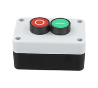 Vasiumic Scatola resistente Interruttore Stazione Pulsante con Ip67 Apparecchio Impermeabile Start Stop Singolo/Abs Momentaneo Enclosure Control Gang 68x68x50mm (Button)