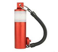 Vasiumic Shaker luminoso per immersioni subacquee per anello con cinghia da polso, agitare per luce di segnale luminoso per grotte e immersioni notturne, sonaglio da 120 dB, lega di alluminio (nero)