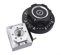 Vasiumic Timer meccanico programmabile per armadio elettrico a vapore e carrello del riso, manopola di allarme campana da 30-120 minuti, parte di ricambio per pentola a pressione in metallo (30 min)