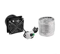 Vasiumic Ventola USB per saldatura, con velocità regolabile, assorbitore di fumo e tubo flessibile per condotto, in plastica, diametro catetere da 8 cm, per officina, cucina, bagno (ventola più tubo