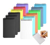 Vaskula 12 Pezzi Block Notes A7 Taccuino Tascabile 10 Colori Quaderno a Spirale con Pagine a Blu Righe Quadernino Piccolo 50 Fogli/100 Pagine per Memo Viaggio Lavoro Casa Scuola