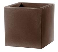Vaso 30x30x30cm in Resina Tulli Schio Cubo Essential 30 Bronzo