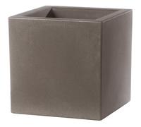 Vaso 30x30x30cm in Resina Tulli Schio Cubo Essential 30 Cappuccino