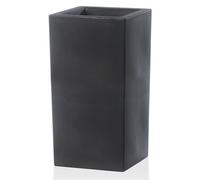 Vaso 40x40x80cm in Resina Tulli Schio Cubo Alto Essential 80 Antracite