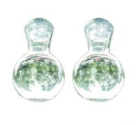 Vaso a bulbo progettato per la propagazione dell'acqua con stabilità a ventosa e gancio di sospensione per una chiara visualizzazione di sistemi di radici delle piante (2 set)
