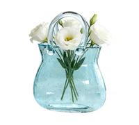 Vaso A Forma Di Borsetta | A Forma Di Borsa Con Manico | Vaso in per bouquet floreale e bicchiere | Per la Festa Cocktail, i Matrimoni, il Soggiorno, la Camera da, l'Ufficio e il Centrotavola.