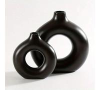 Vaso a forma di ciambella in stile nordico, vaso rotondo, decorazione per la casa, complementi d'arredo, decorazione per la stanza, vaso a forma di ciambella, decorazione per il soggiorno, vaso da tav
