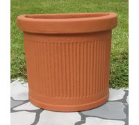 Vaso a muro Millerighe 47x32 x h 40 in Resina da giardino terrazzo NO PLASTICA