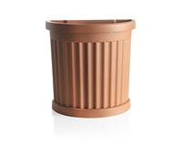 Bama Vaso a Parete, con sottovaso, in Resina, Roma, 27x52x49cm, 35 lt