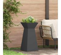 vidaXL Vaso a Pilastro 2 pz Nero 35 x 35 x 73 cm
