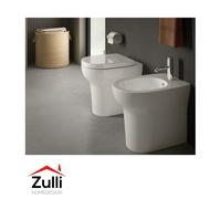 VASO A TERRA FILO PARETE CERAMICA CIELO JO SENZA BRIDA BIANCO