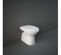 Vaso a terra in ceramica 36x55 cm serie Oxford - Bianco lucido, Con copri wc