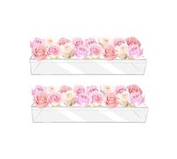 Vaso acrilico trasparente 16 fori elegante tavolo decorazione fiore titolare per matrimoni e San Valentino Home Decor