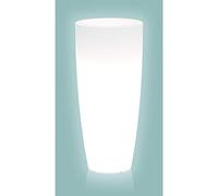 VASO TONDO IN RESINA RESINA H70 ALTO MODERNO CON LAMPADA MULTICOLOR DESIGN