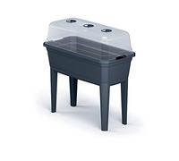 Vaso alto con coperchio Prosperplast Respana Vaso Ecoline in plastica di colore antracite 59,6 (L) x 36,8 (L) x 75,3 (H) cm