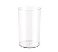 Vaso alto per fiori in acrilico trasparente, a cilindro, infrangibile, per matrimoni, casa, ufficio (10 x 20 cm)