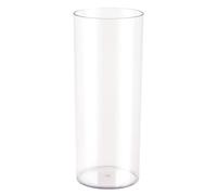 Vaso alto per fiori in acrilico trasparente, a cilindro, infrangibile, per matrimoni, casa, ufficio (12 x 30 cm)