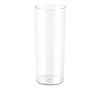 Vaso alto per fiori in acrilico trasparente, a cilindro, infrangibile, per matrimoni, casa, ufficio (12 x 40 cm)