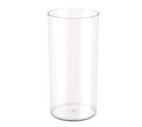 Vaso alto trasparente in acrilico per fiori, vaso cilindrico, resistente agli urti, per decorazioni per matrimoni, ufficio, casa (15x30 cm)