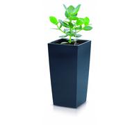 Urbi Vaso di fiori alta 7,2 litri, plastica, 17 x 17 x 32,5 cm in colore antracite