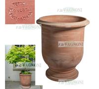 Vaso Anduze liscio in terracotta toscana liscio calice vasi arredo giardino