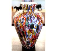 Vaso anfora vetro Murano soffiato vasi fiori veneziano soprammobile murrine new