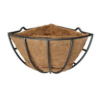 Vaso angolare con inserto in cocco