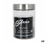 Vaso Anna 1,25 L Vetro Acciaio [12 Unità]