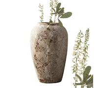 Vaso antico | Decorazione da scrivania in ceramica | Vaso da fiori rustico da pavimento - per studio, ufficio, collezionisti, appartamento, toletta, mensola, libreria, davanzale, cucina, soggiorno