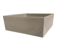Vaso Ardesia Cubo Basso 40 cm Graphite