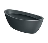 Vaso Aria Ovale grafite 60x28x20