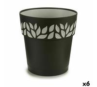 Vaso Autoirrigante Stefanplast 94103 Cloe Antracite Plastica 25 x 25 x 25 cm