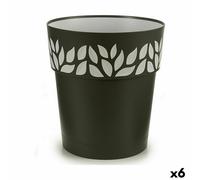 Vaso Autoirrigante Stefanplast Cloe Antracite Plastica 29 x 29 x 29 cm [6 Uni