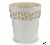 Vaso Autoirrigante Stefanplast Cloe Bianco Plastica 25 x 25 x 25 cm [6 Unità]