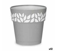 Vaso Autoirrigante Stefanplast Cloe Grigio Plastica 19 x 19 x 19 cm [12 Unità