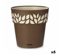 Vaso Autoirrigante Stefanplast Cloe Marrone Plastica 29 x 29 x 29 cm [6 Unità