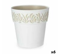 Vaso Autoirrigante Stefanplast Gaia Bianco Plastica 29 x 29 x 29 cm [6 Unità]