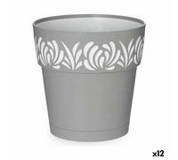 Vaso Autoirrigante Stefanplast Gaia Grigio Plastica 19 x 19 x 19 cm [12 Unità