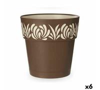 Vaso Autoirrigante Stefanplast Gaia Marrone Plastica 29 x 29 x 29 cm [6 Unità