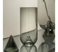 Vaso AYTM Glacies, grigio fumo, altezza 29 cm, vetro, soffiato a bocca AYTM