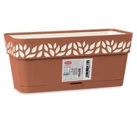 VASO BALCONETTA CON RISERVA ACQUA (Terracotta L.30 x P. 13 x H. 12 cm.)